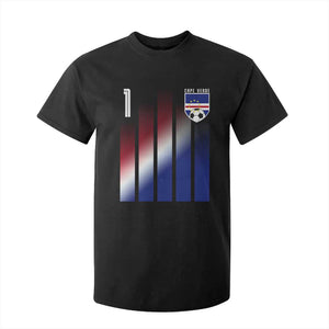 Cape Verde Flag Retro Sports Cabo Verdean Roots T Shirt For Kid