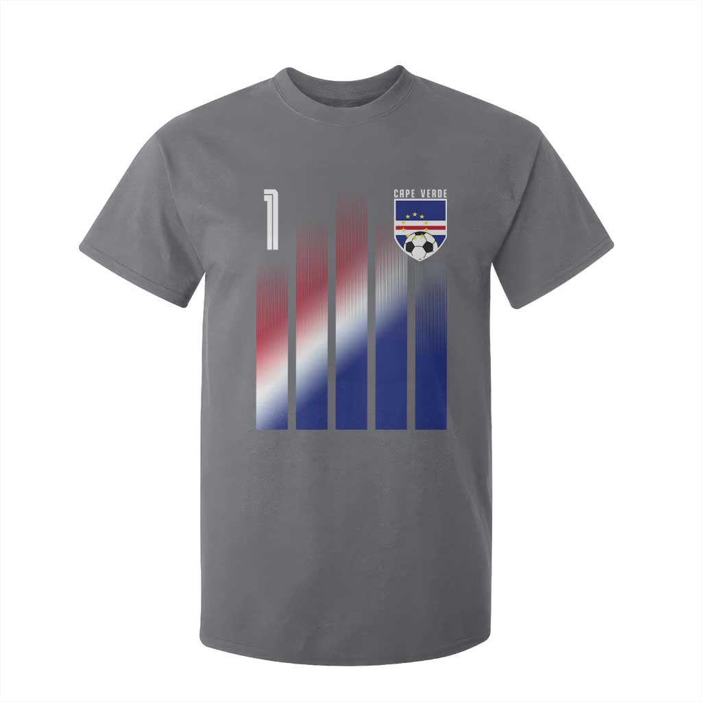 Cape Verde Flag Retro Sports Cabo Verdean Roots T Shirt For Kid