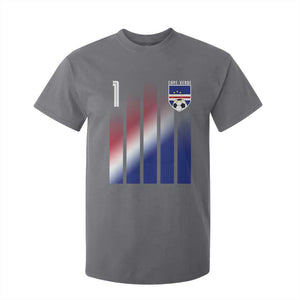 Cape Verde Flag Retro Sports Cabo Verdean Roots T Shirt For Kid