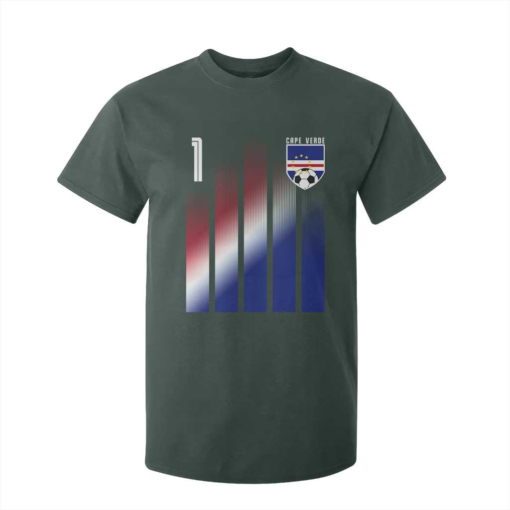 Cape Verde Flag Retro Sports Cabo Verdean Roots T Shirt For Kid