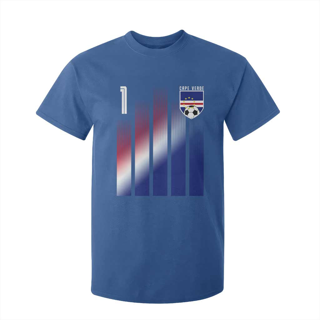 Cape Verde Flag Retro Sports Cabo Verdean Roots T Shirt For Kid