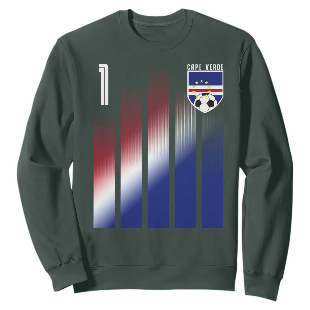Cape Verde Flag Retro Sports Cabo Verdean Roots Sweatshirt