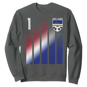 Cape Verde Flag Retro Sports Cabo Verdean Roots Sweatshirt