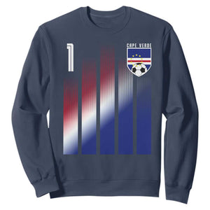 Cape Verde Flag Retro Sports Cabo Verdean Roots Sweatshirt