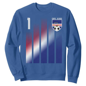Cape Verde Flag Retro Sports Cabo Verdean Roots Sweatshirt