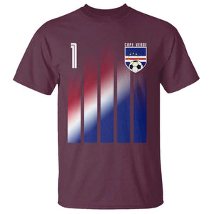 Cape Verde Flag Retro Sports Cabo Verdean Roots T Shirt