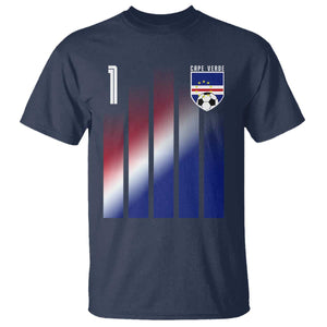 Cape Verde Flag Retro Sports Cabo Verdean Roots T Shirt