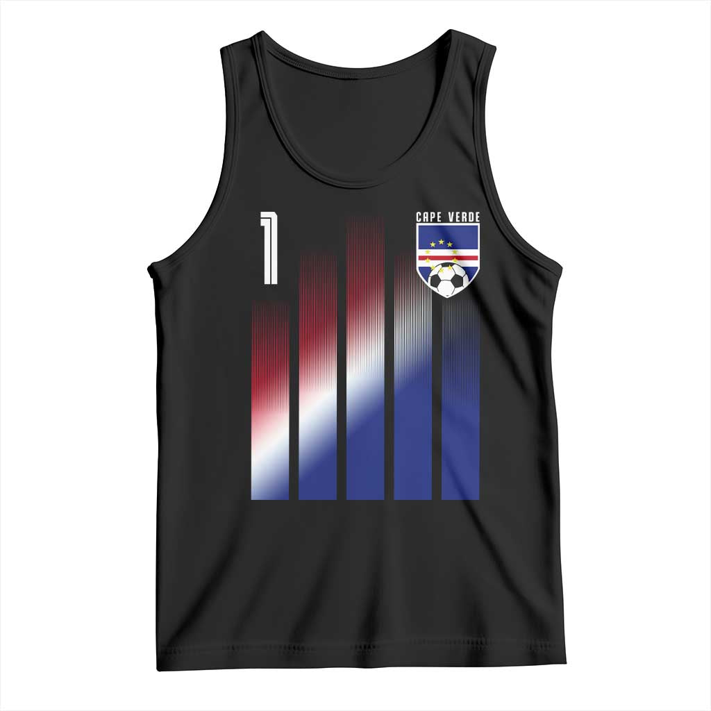 Cape Verde Flag Retro Sports Cabo Verdean Roots Tank Top