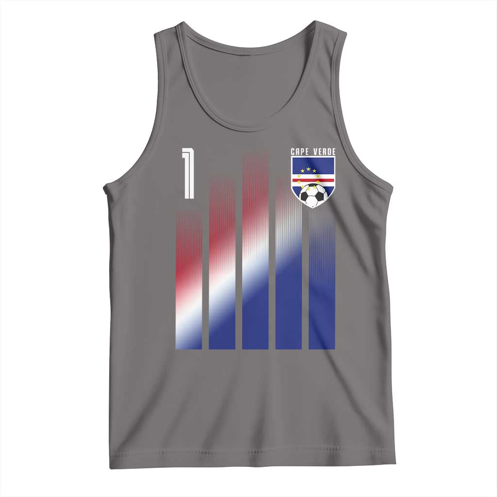 Cape Verde Flag Retro Sports Cabo Verdean Roots Tank Top