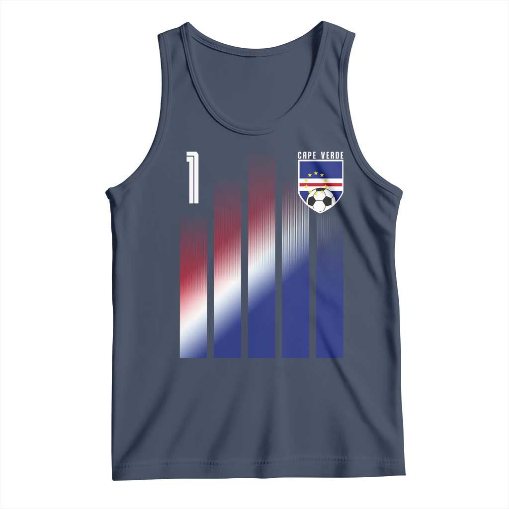 Cape Verde Flag Retro Sports Cabo Verdean Roots Tank Top