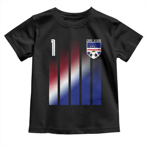 Cape Verde Flag Retro Sports Cabo Verdean Roots Toddler T Shirt