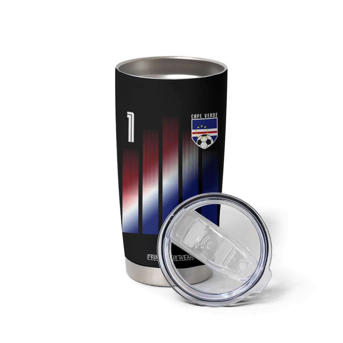 Cape Verde Flag Retro Sports Cabo Verdean Roots Tumbler Cup