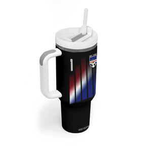 Cape Verde Flag Retro Sports Cabo Verdean Roots Tumbler With Handle