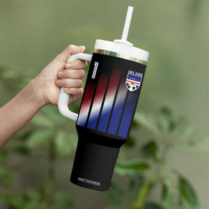 Cape Verde Flag Retro Sports Cabo Verdean Roots Tumbler With Handle