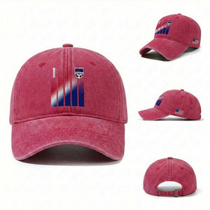 Cape Verde Flag Retro Sports Cabo Verdean Roots Washed Cotton Baseball Cap