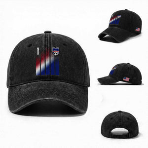 Cape Verde Flag Retro Sports Cabo Verdean Roots Washed Cotton Baseball Cap
