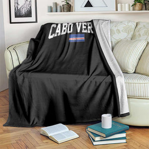 Cabo Verde Sports Throwback Throw Blanket Cape Verdean Pride Lovers