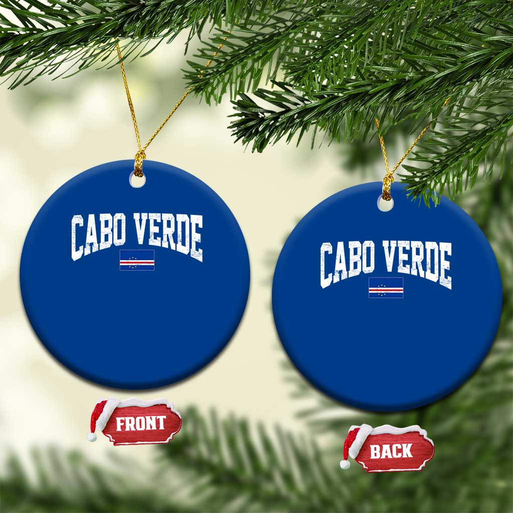 Cabo Verde Sports Throwback Ceramic Ornament Cape Verdean Pride Lovers