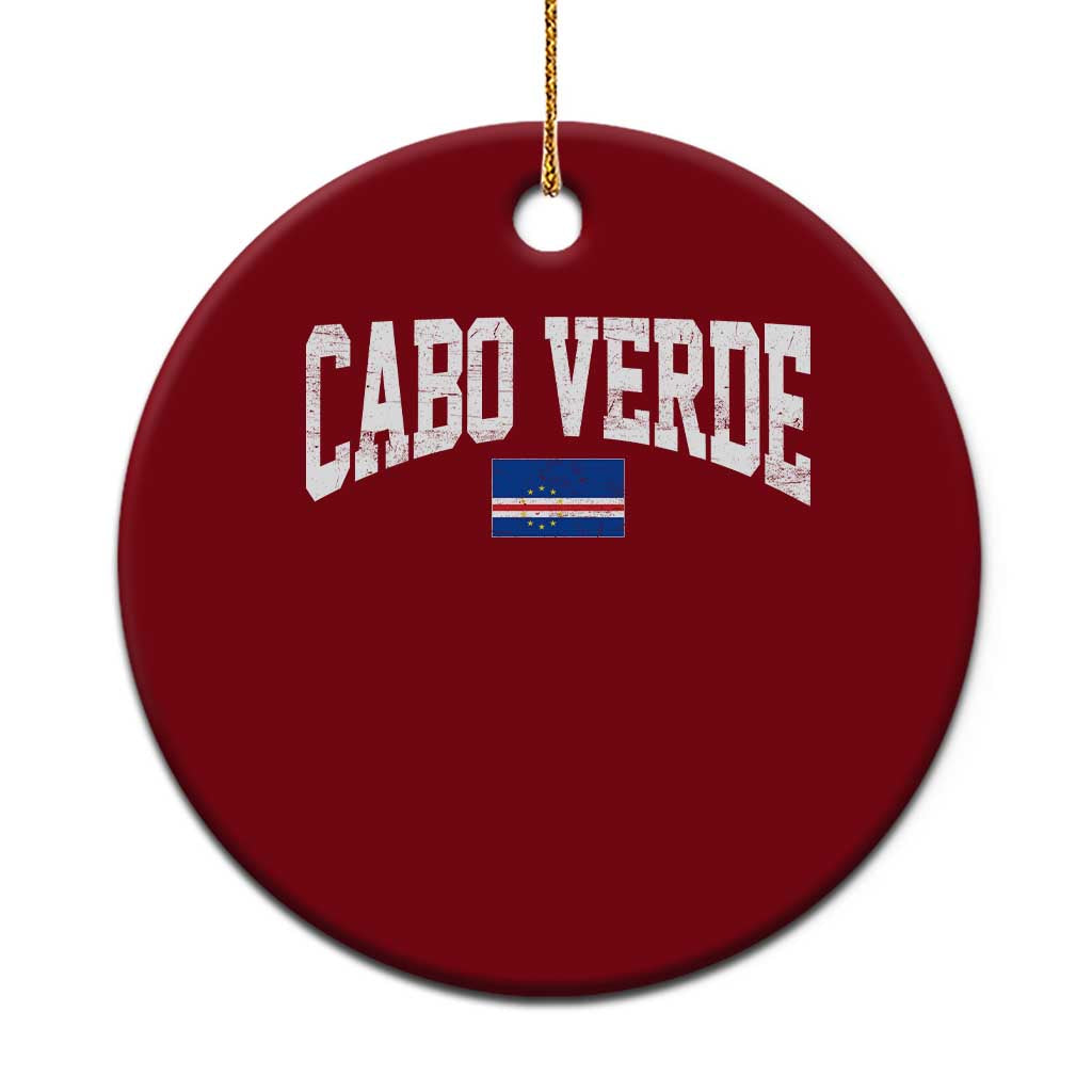 Cabo Verde Sports Throwback Ceramic Ornament Cape Verdean Pride Lovers TS11 1pc Red Print Your Wear