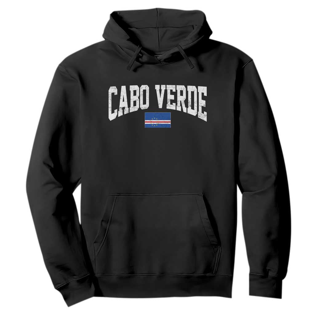 Cabo Verde Sports Throwback Hoodie Cape Verdean Pride Lovers