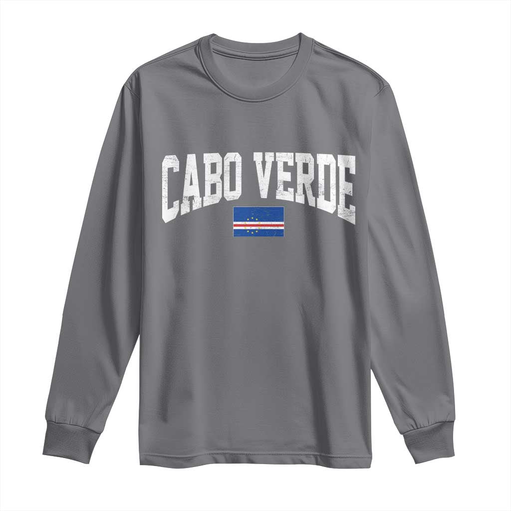 Cabo Verde Sports Throwback Long Sleeve Shirt Cape Verdean Pride Lovers