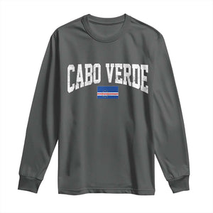 Cabo Verde Sports Throwback Long Sleeve Shirt Cape Verdean Pride Lovers