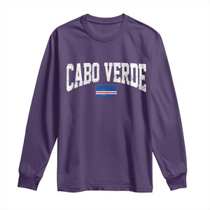 Cabo Verde Sports Throwback Long Sleeve Shirt Cape Verdean Pride Lovers