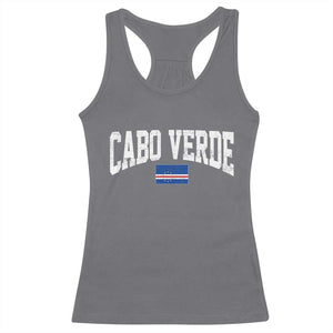 Cabo Verde Sports Throwback Racerback Tank Top Cape Verdean Pride Lovers