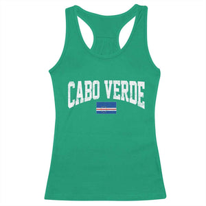 Cabo Verde Sports Throwback Racerback Tank Top Cape Verdean Pride Lovers