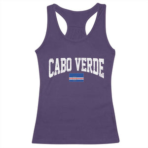 Cabo Verde Sports Throwback Racerback Tank Top Cape Verdean Pride Lovers
