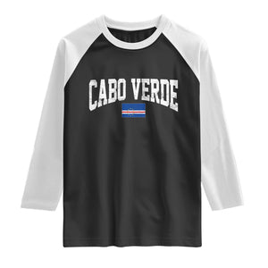Cabo Verde Sports Throwback Raglan Shirt Cape Verdean Pride Lovers
