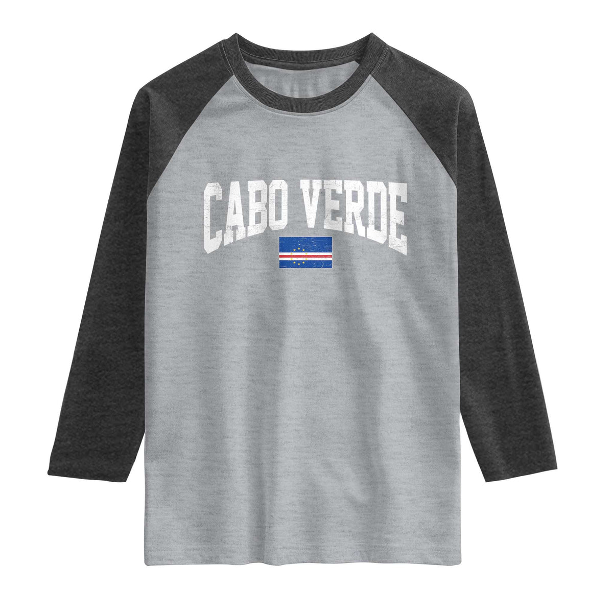 Cabo Verde Sports Throwback Raglan Shirt Cape Verdean Pride Lovers