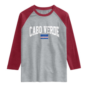 Cabo Verde Sports Throwback Raglan Shirt Cape Verdean Pride Lovers