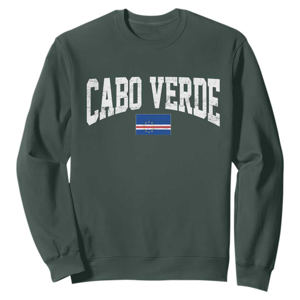 Cabo Verde Sports Throwback Sweatshirt Cape Verdean Pride Lovers