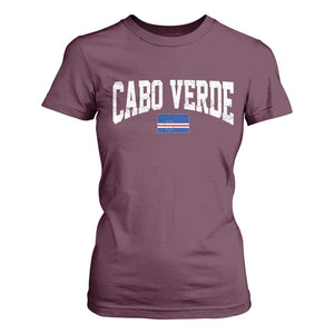 Cabo Verde Sports Throwback T Shirt For Women Cape Verdean Pride Lovers