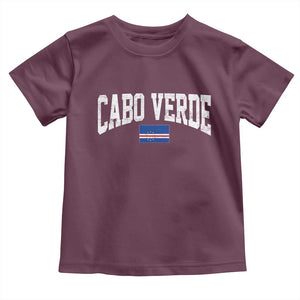 Cabo Verde Sports Throwback Toddler T Shirt Cape Verdean Pride Lovers