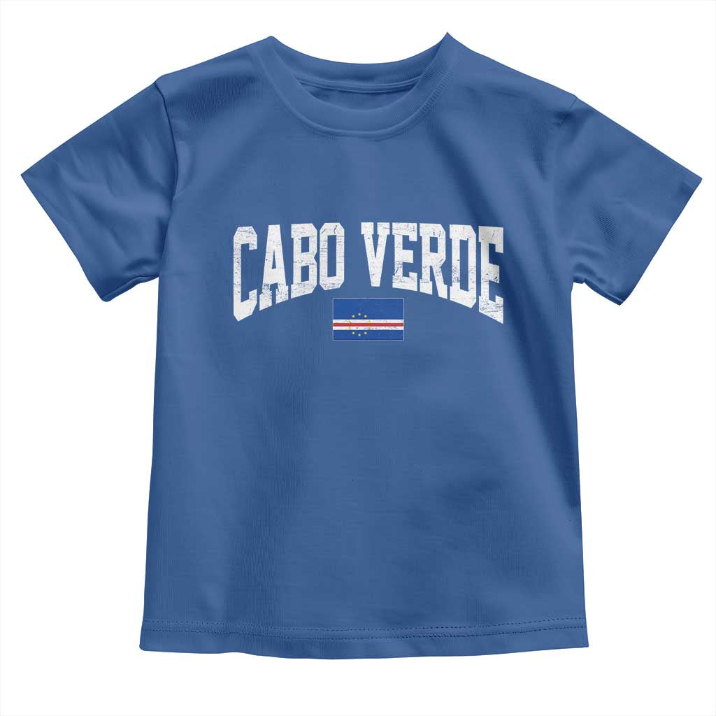 Cabo Verde Sports Throwback Toddler T Shirt Cape Verdean Pride Lovers