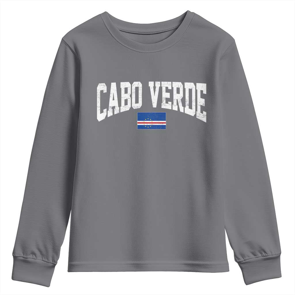 Cabo Verde Sports Throwback Youth Sweatshirt Cape Verdean Pride Lovers