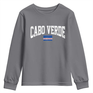Cabo Verde Sports Throwback Youth Sweatshirt Cape Verdean Pride Lovers