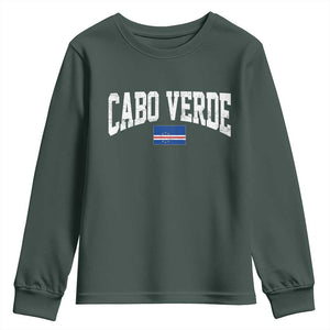 Cabo Verde Sports Throwback Youth Sweatshirt Cape Verdean Pride Lovers