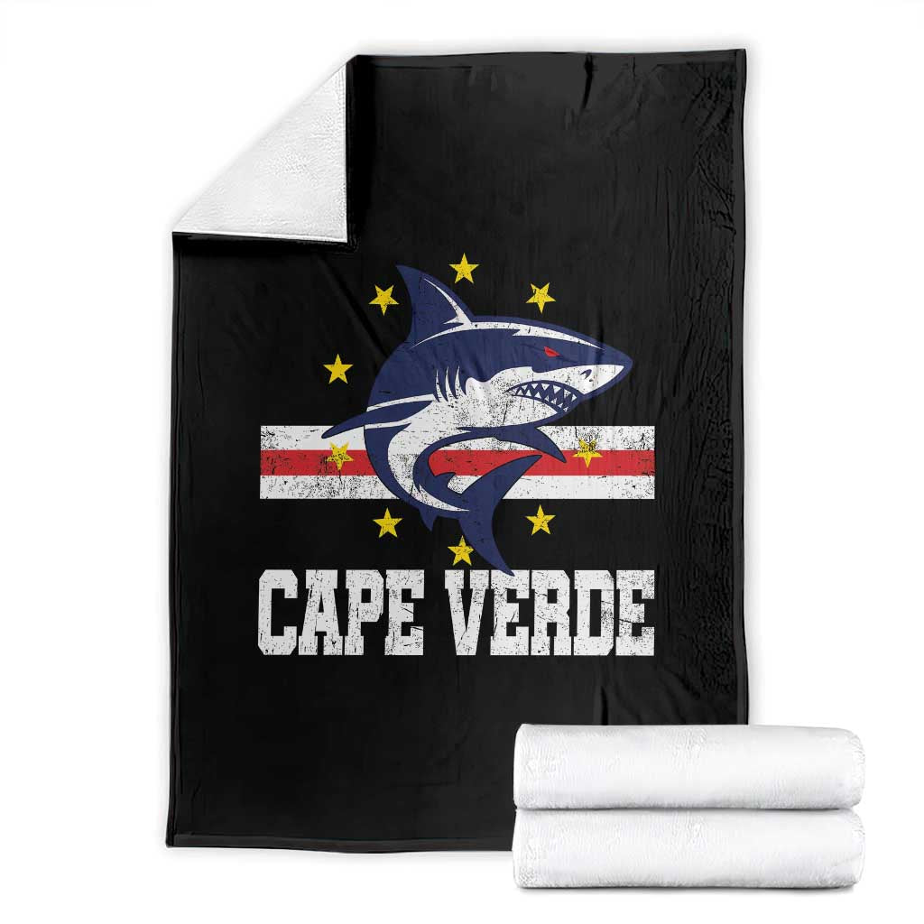 Vintage Cape Verde Shark Cabo Verdean Roots Throw Blanket