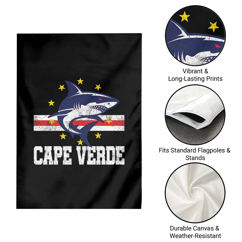 Vintage Cape Verde Shark Cabo Verdean Roots Garden Flag