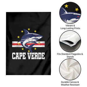 Vintage Cape Verde Shark Cabo Verdean Roots Garden Flag