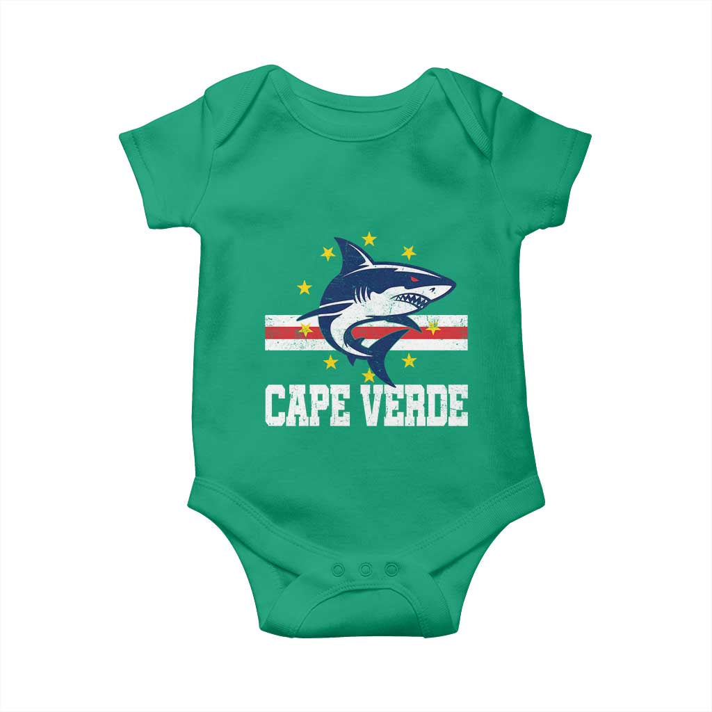 Vintage Cape Verde Shark Cabo Verdean Roots Baby Onesie