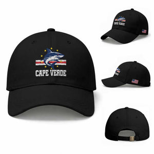 Vintage Cape Verde Shark Cabo Verdean Roots Baseball Cap