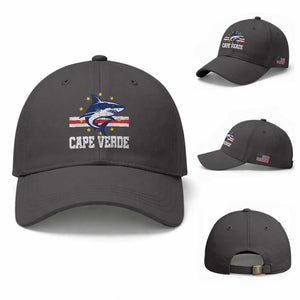 Vintage Cape Verde Shark Cabo Verdean Roots Baseball Cap