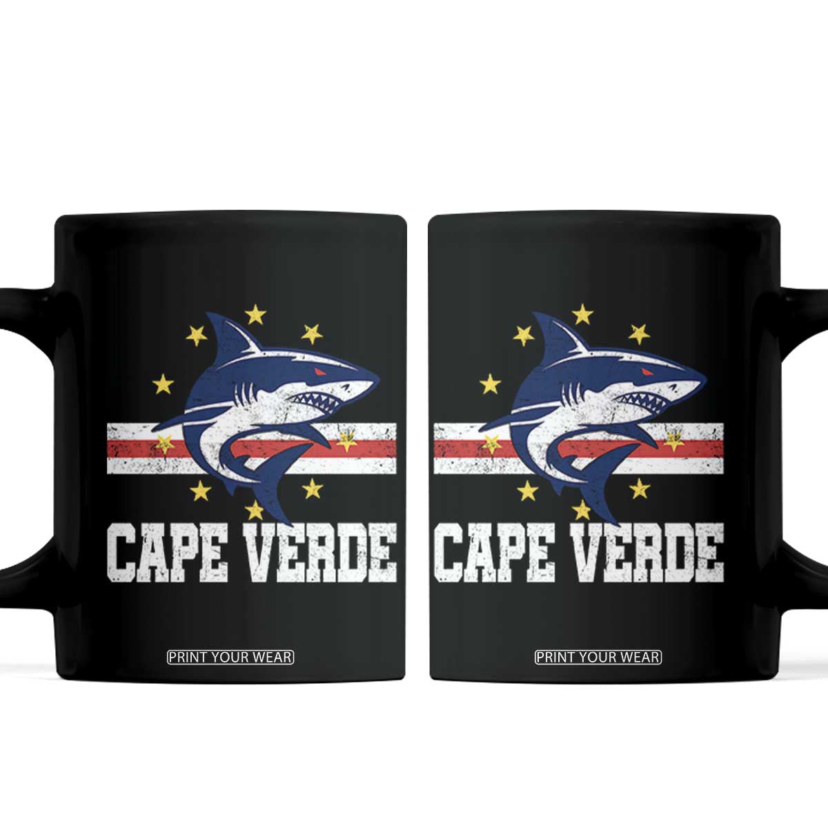 Vintage Cape Verde Shark Cabo Verdean Roots Coffee Mug