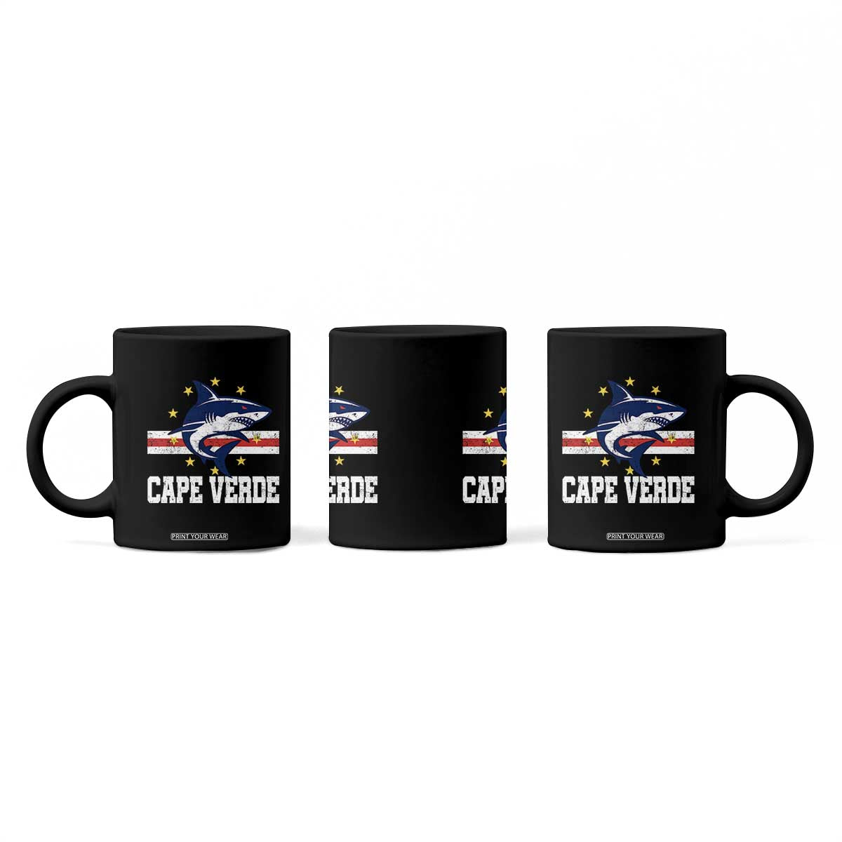 Vintage Cape Verde Shark Cabo Verdean Roots Coffee Mug
