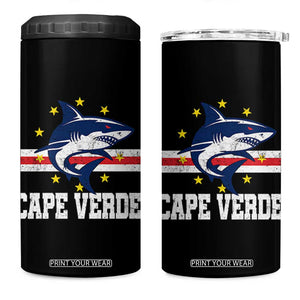 Vintage Cape Verde Shark Cabo Verdean Roots 4 in 1 Can Cooler Tumbler