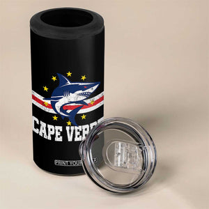 Vintage Cape Verde Shark Cabo Verdean Roots 4 in 1 Can Cooler Tumbler